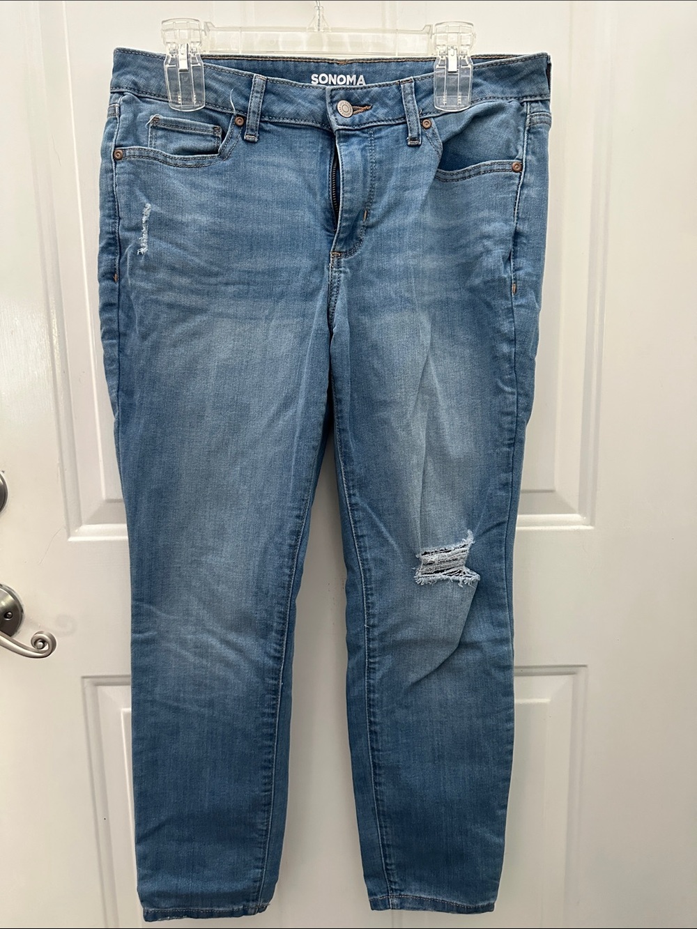 Sonoma Light Blue Distressed Skinny Jeans